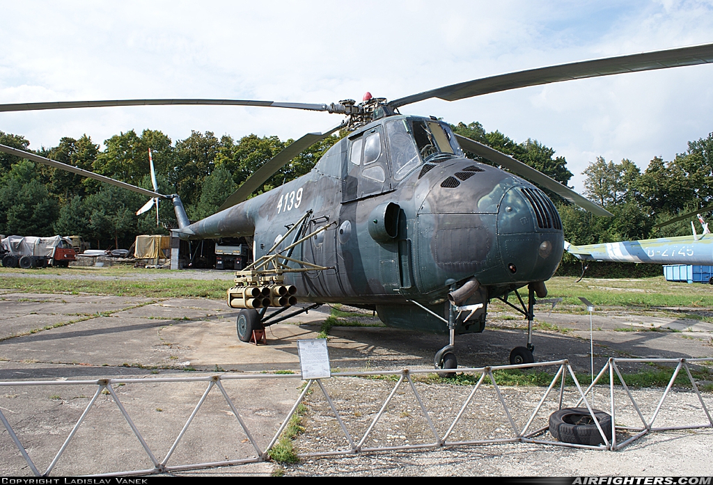 Czechoslovakia - Air Force Mil Mi-4 4139 at Vyskov (LKVY), Czech Republic