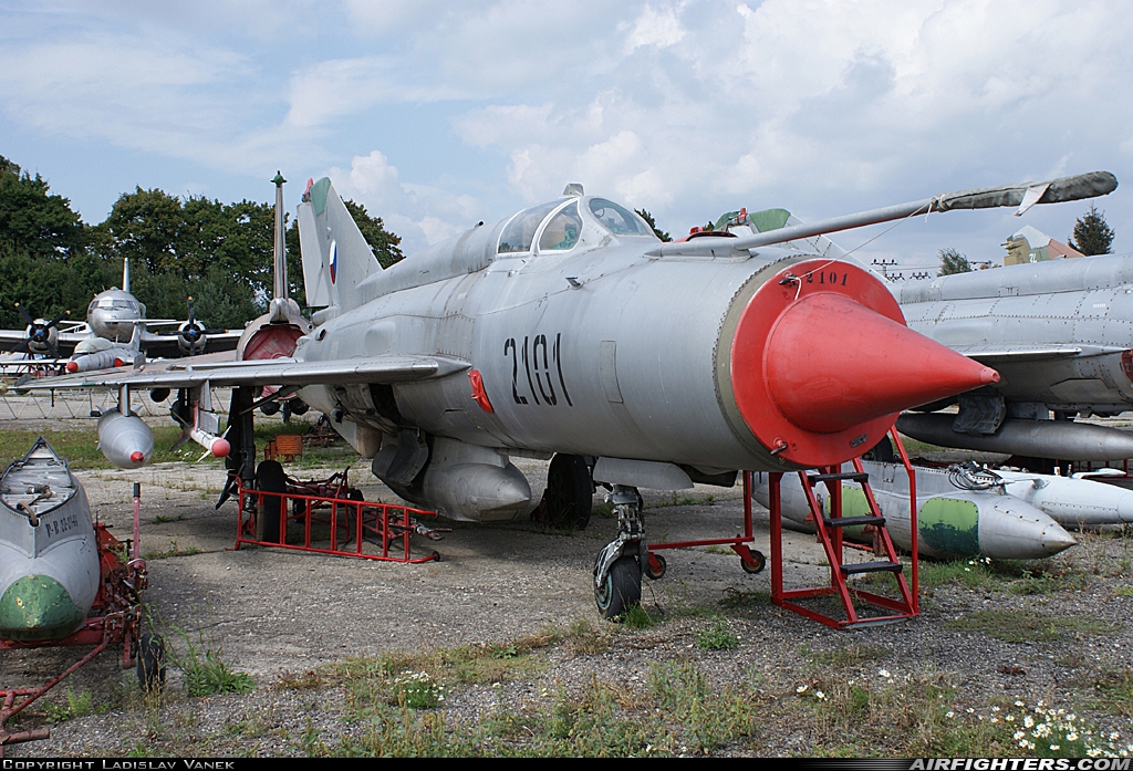 Czech Republic - Air Force Mikoyan-Gurevich MiG-21R 2101 at Vyskov (LKVY), Czech Republic