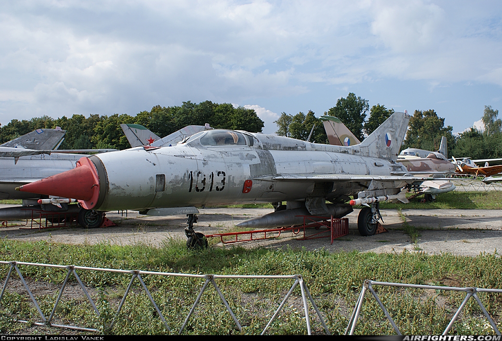 Czech Republic - Air Force Mikoyan-Gurevich MiG-21PF 1313 at Vyskov (LKVY), Czech Republic