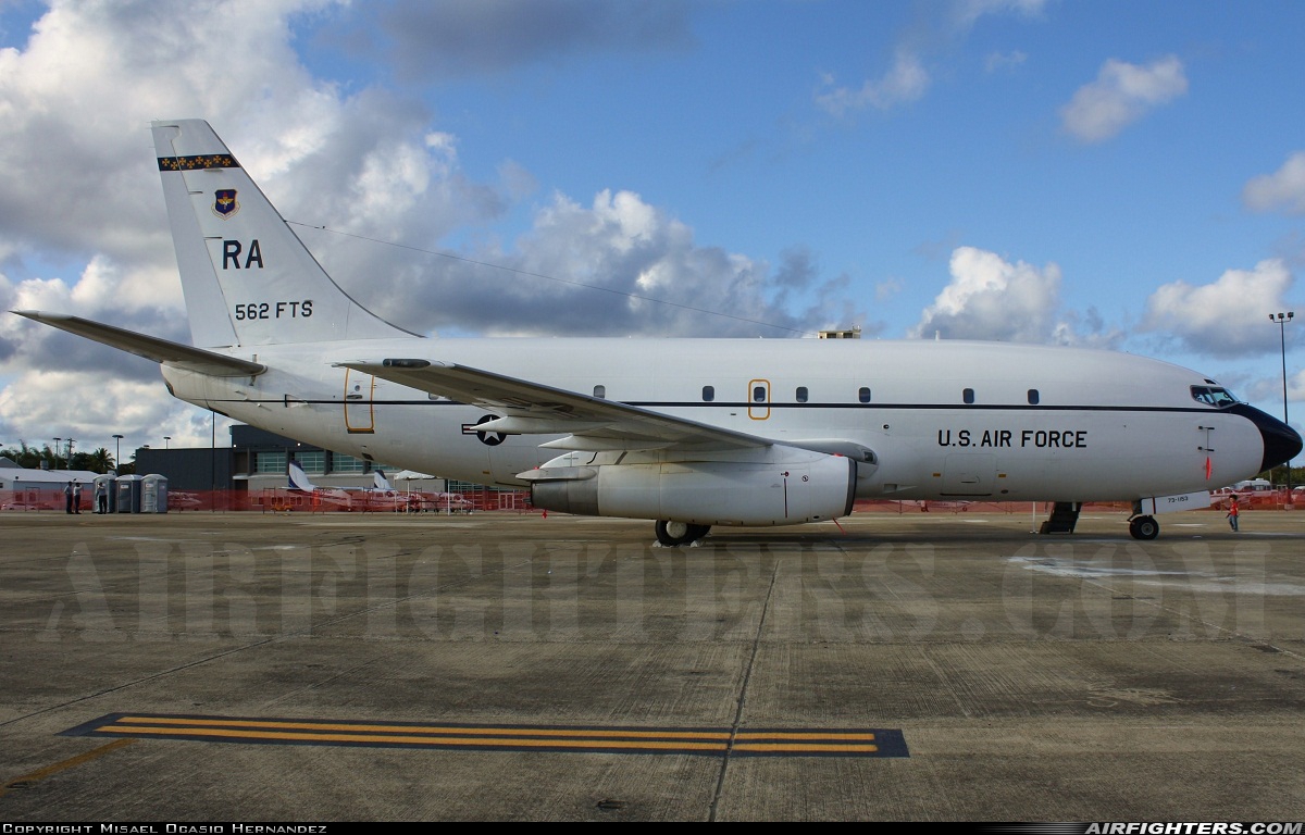USA - Air Force Boeing T-43A (737-253/Adv) 73-1153 at Roosevelt Roads NAS (NRR / TJNR), Puerto Rico