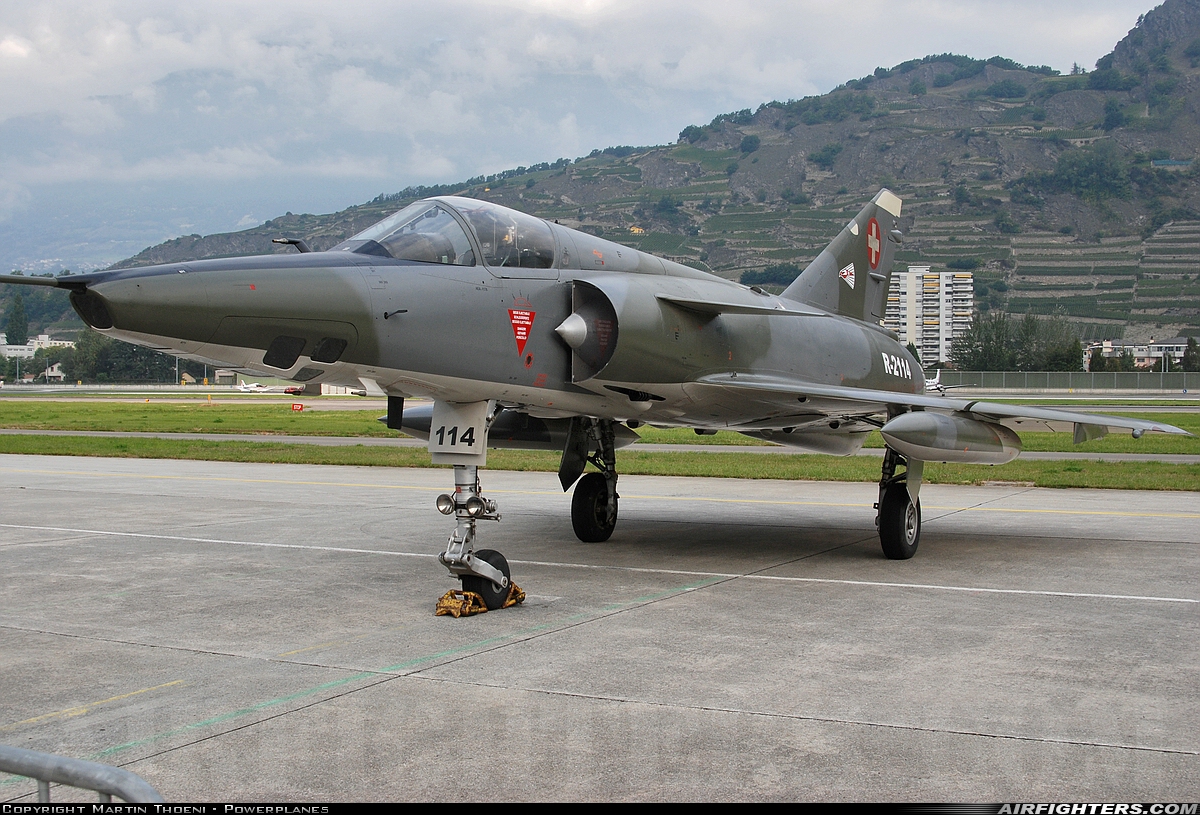 Switzerland - Air Force Dassault Mirage IIIRS R-2114 at Sion (- Sitten) (SIR / LSGS / LSMS), Switzerland