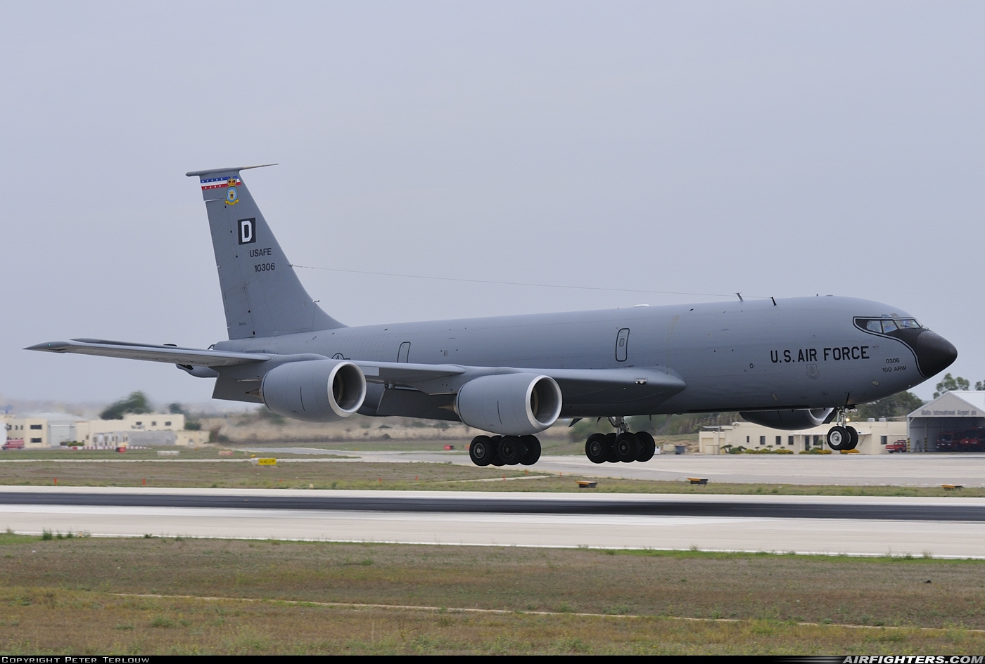 USA - Air Force Boeing KC-135R Stratotanker (717-148) 61-0306 at Luqa - Malta International (MLA / LMML), Malta