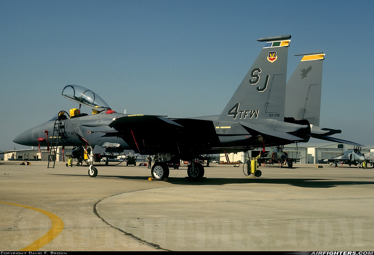 USA - Air Force McDonnell Douglas F-15E Strike Eagle 87-0178 at Goldsboro - Seymour Johnson AFB (GSB / KGSB), USA