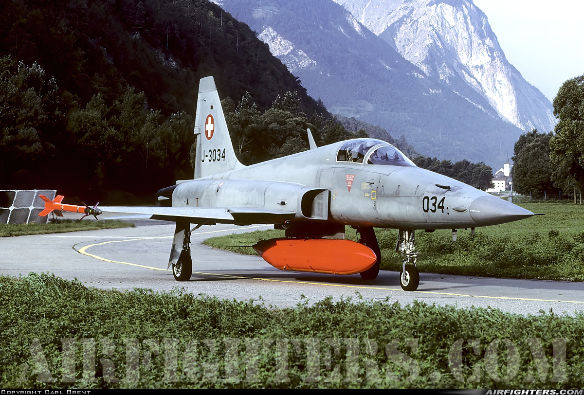 Switzerland - Air Force Northrop F-5E Tiger II J-3034 at Turtman (LSMJ), Switzerland