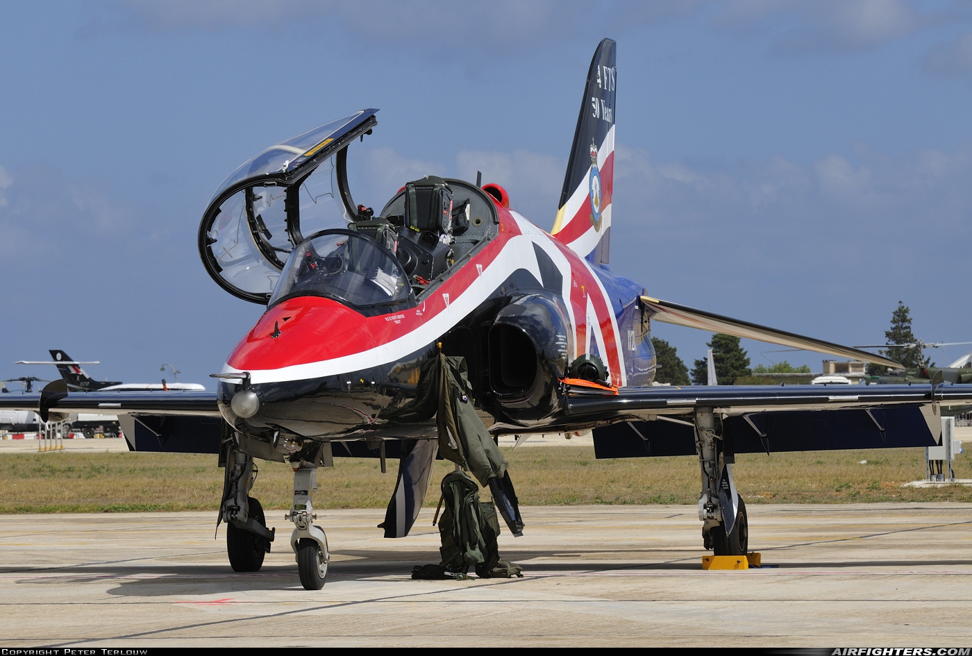 UK - Air Force British Aerospace Hawk T.1A XX201 at Luqa - Malta International (MLA / LMML), Malta
