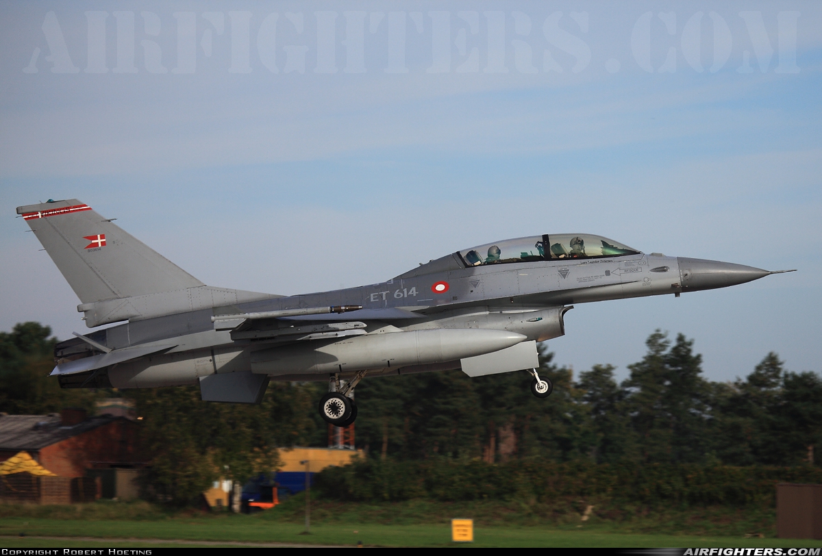 Denmark - Air Force General Dynamics F-16BM Fighting Falcon ET-614 at Wittmundhafen (Wittmund) (ETNT), Germany