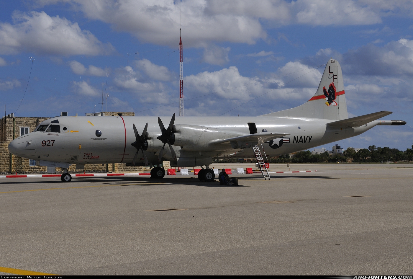 USA - Navy Lockheed P-3C Orion 158927 at Luqa - Malta International (MLA / LMML), Malta