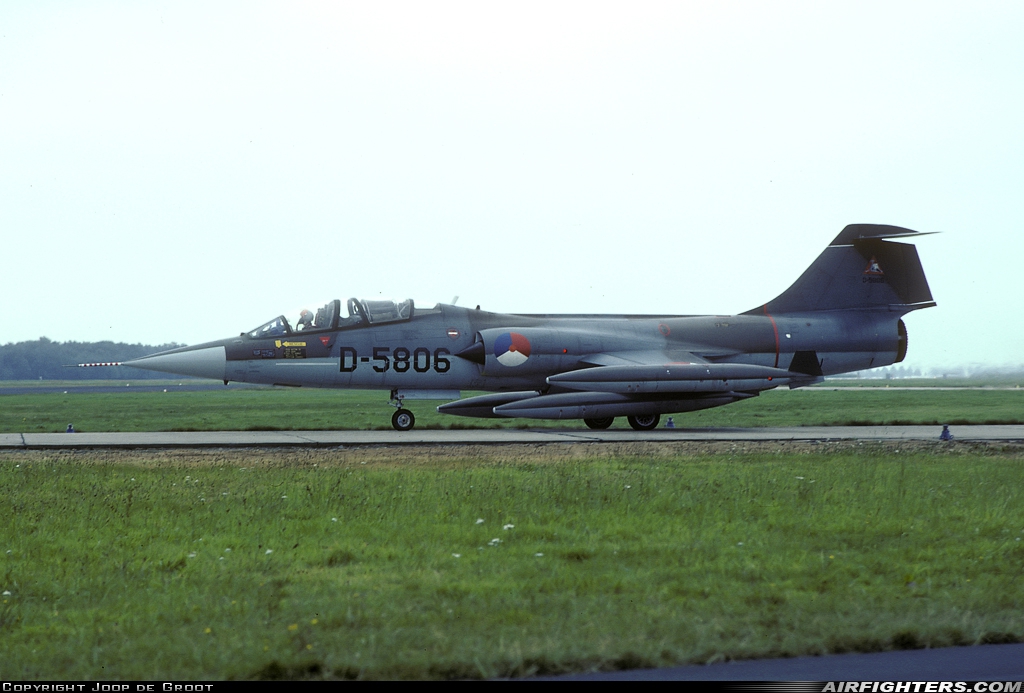 Netherlands - Air Force Lockheed TF-104G Starfighter D-5806 at Uden - Volkel (UDE / EHVK), Netherlands
