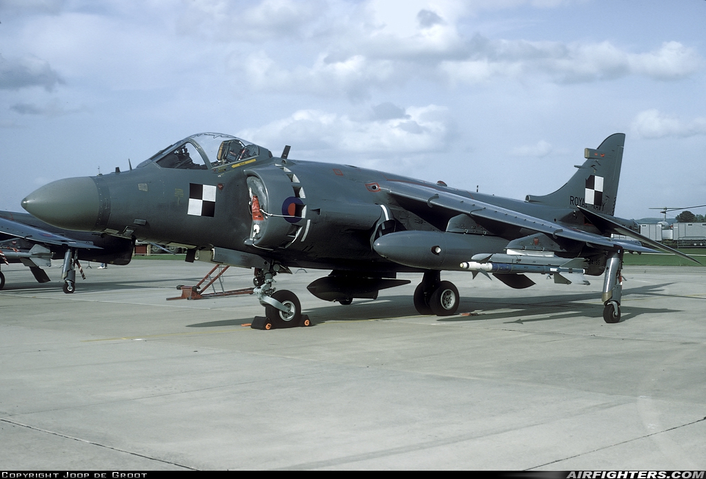 UK - A&AEE British Aerospace Sea Harrier FRS.2 ZA195 at Yeovilton (YEO / EGDY), UK