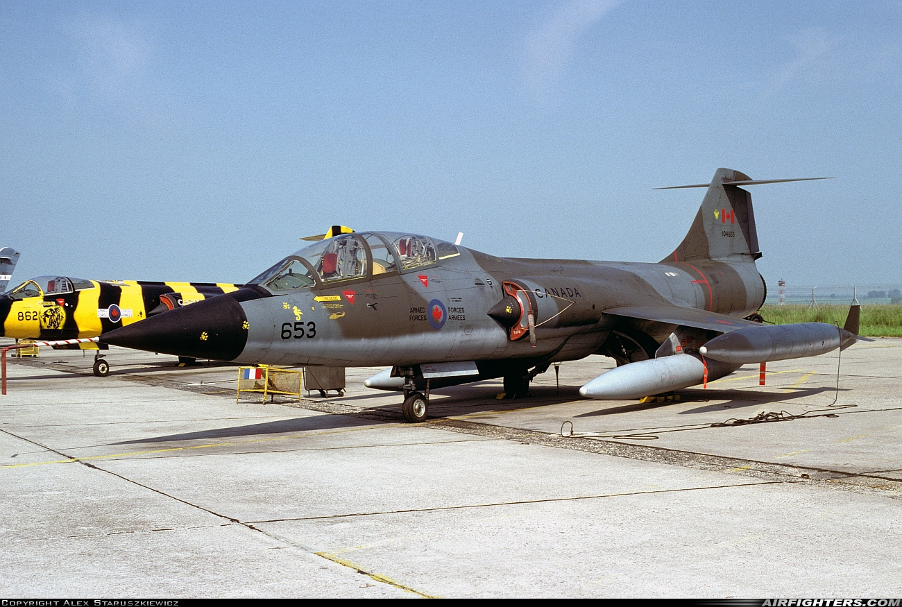 Canada - Air Force Canadair CF-104D Starfighter (CL-90) 104653 at Cambrai - Epinoy (LFQI), France