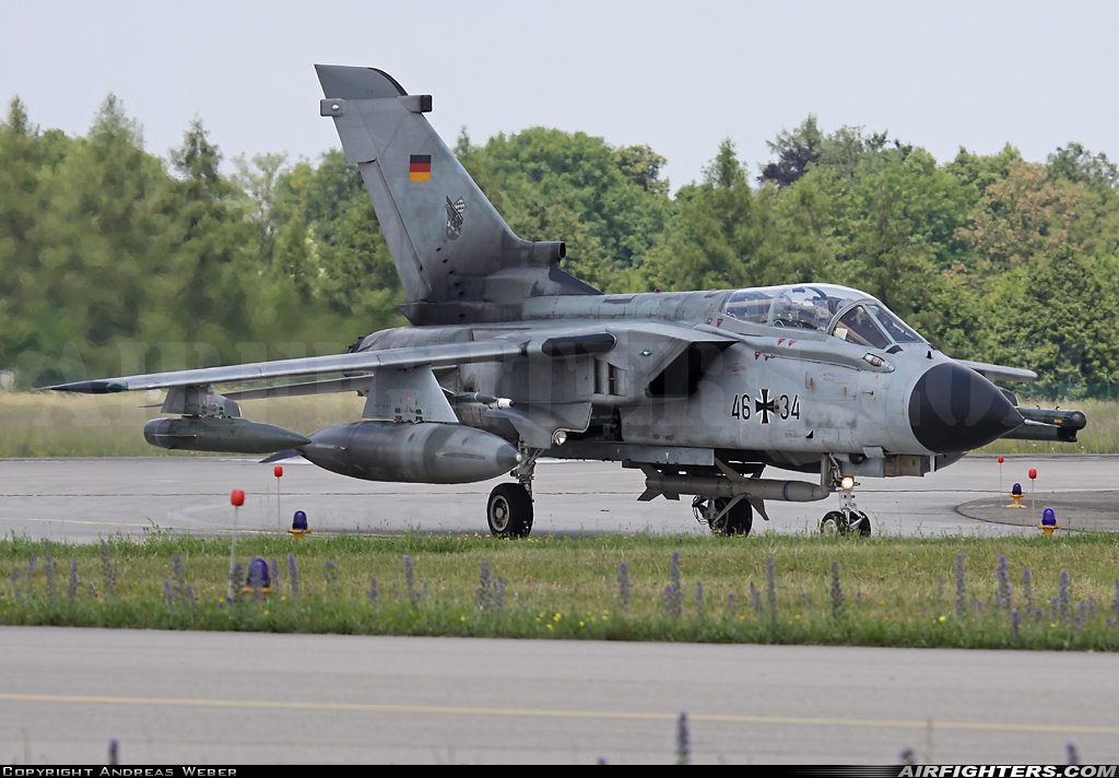 Germany - Air Force Panavia Tornado ECR 46+34 at Lechfeld (ETSL), Germany