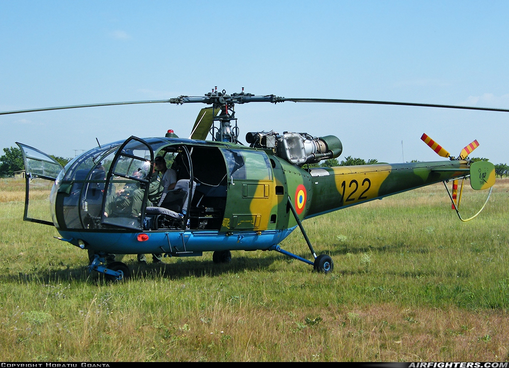 Romania - Air Force IAR-316B Alouette III 122 at Boboc (LR82), Romania