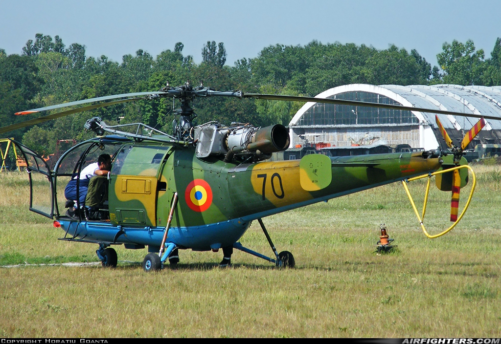 Romania - Air Force IAR-316B Alouette III 70 at Boboc (LR82), Romania
