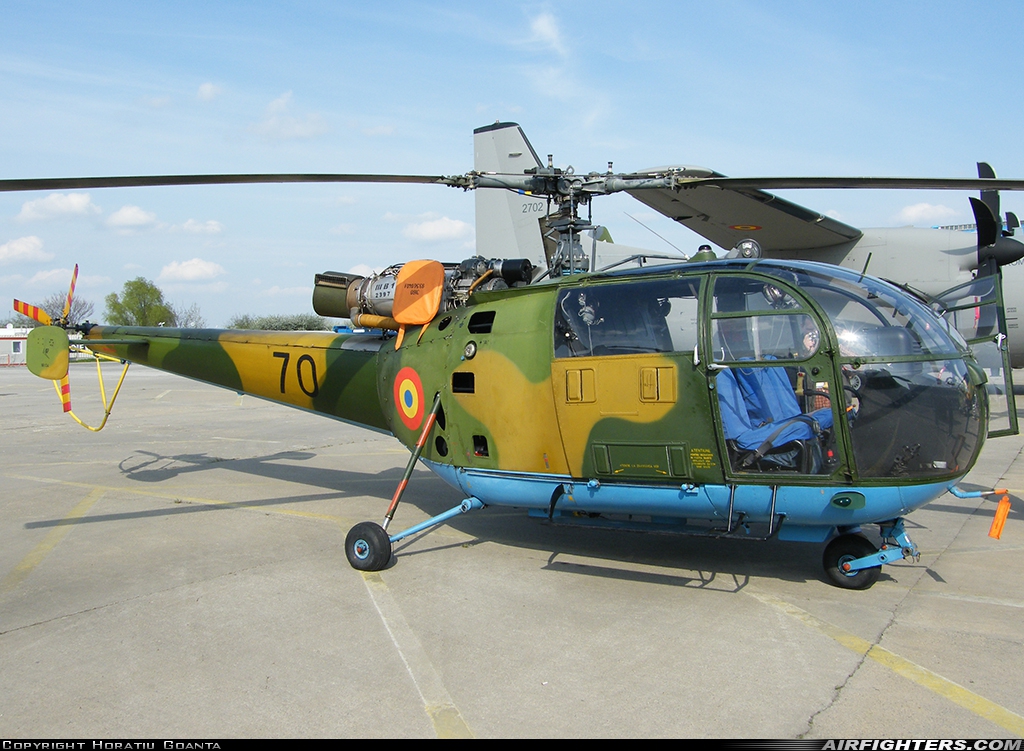 Romania - Air Force IAR-316B Alouette III 70 at Bucharest - Aurel Vlaicu (Baneasa) (BBU / LRBS), Romania