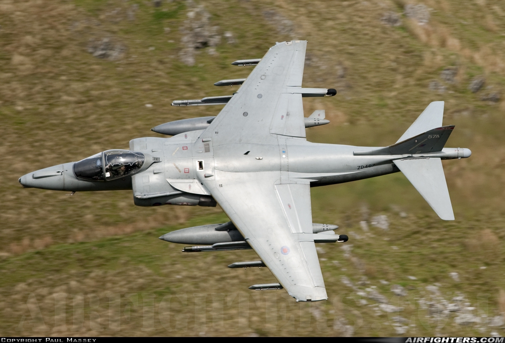 UK - Air Force British Aerospace Harrier GR.9A ZD467 at Off-Airport - Machynlleth Loop Area, UK