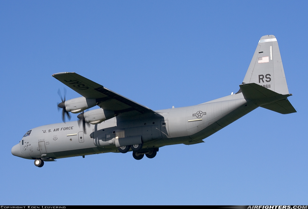 USA - Air Force Lockheed Martin C-130J-30 Hercules (L-382) 06-8611 at Eindhoven (- Welschap) (EIN / EHEH), Netherlands