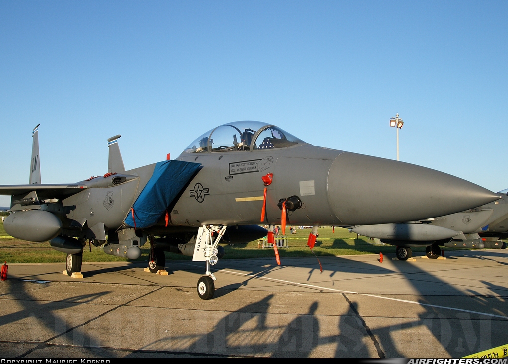USA - Air Force McDonnell Douglas F-15E Strike Eagle 96-0202 at Kecskemet (LHKE), Hungary