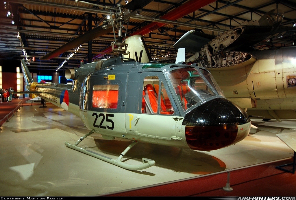 Netherlands - Air Force Agusta-Bell (I)UH-1 (AB-204B) 225 at Off-Airport - Kamp Zeist, Netherlands