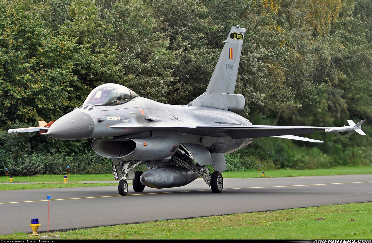 Belgium - Air Force General Dynamics F-16AM Fighting Falcon FA-70 at Uden - Volkel (UDE / EHVK), Netherlands