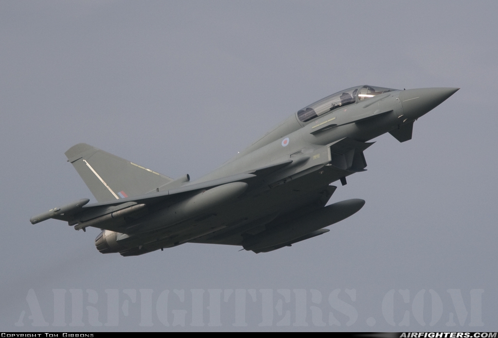 UK - Air Force Eurofighter Typhoon T3 ZK379 at Warton (EGNO), UK