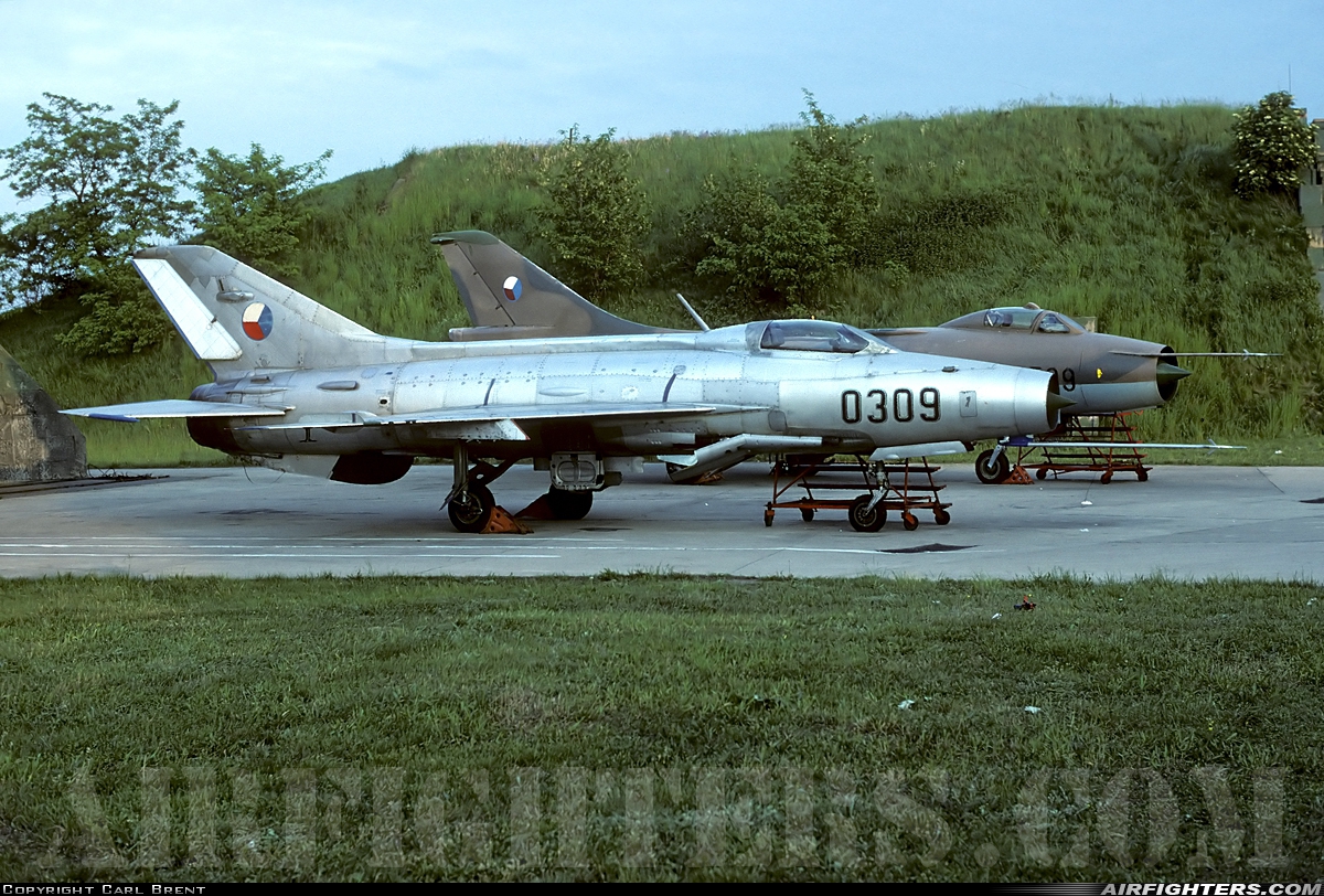 Czechoslovakia - Air Force Mikoyan-Gurevich MiG-21F-13 0309 at Pardubice (PED / LKPD), Czech Republic