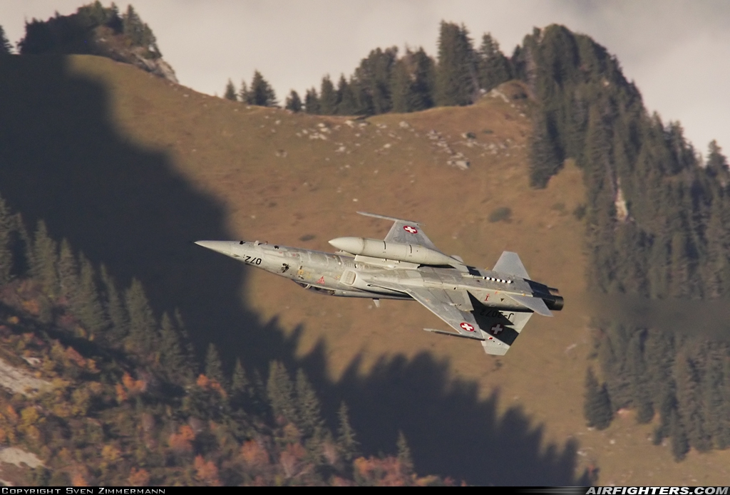 Switzerland - Air Force Northrop F-5E Tiger II J-3072 at Off-Airport - Axalp, Switzerland
