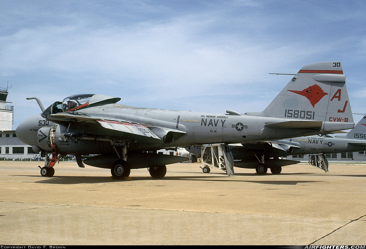 USA - Navy Grumman A-6E Intruder (G-128) 158051 at Virginia Beach - Oceana NAS / Apollo Soucek Field (NTU / KNTU), USA