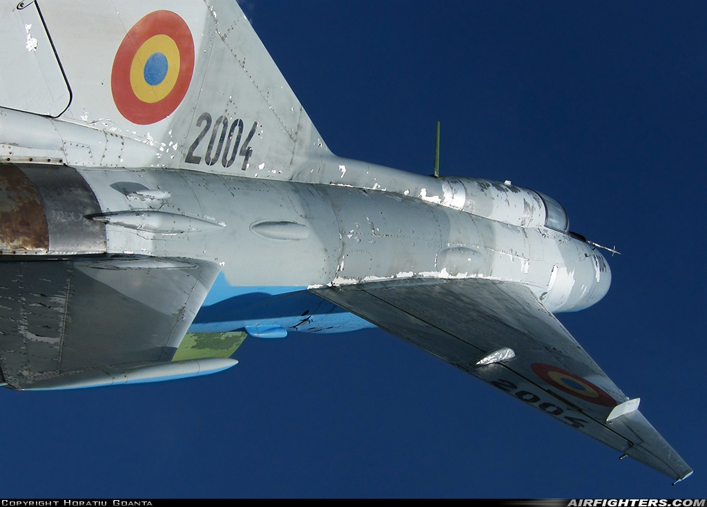 Romania - Air Force Mikoyan-Gurevich MiG-21PFM 2004 (8011) at Off-Airport - Fetesti, Romania