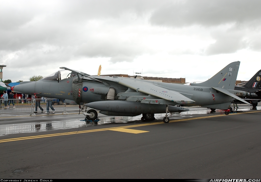 UK - Air Force British Aerospace Harrier GR.9 ZG859 at Waddington (WTN / EGXW), UK
