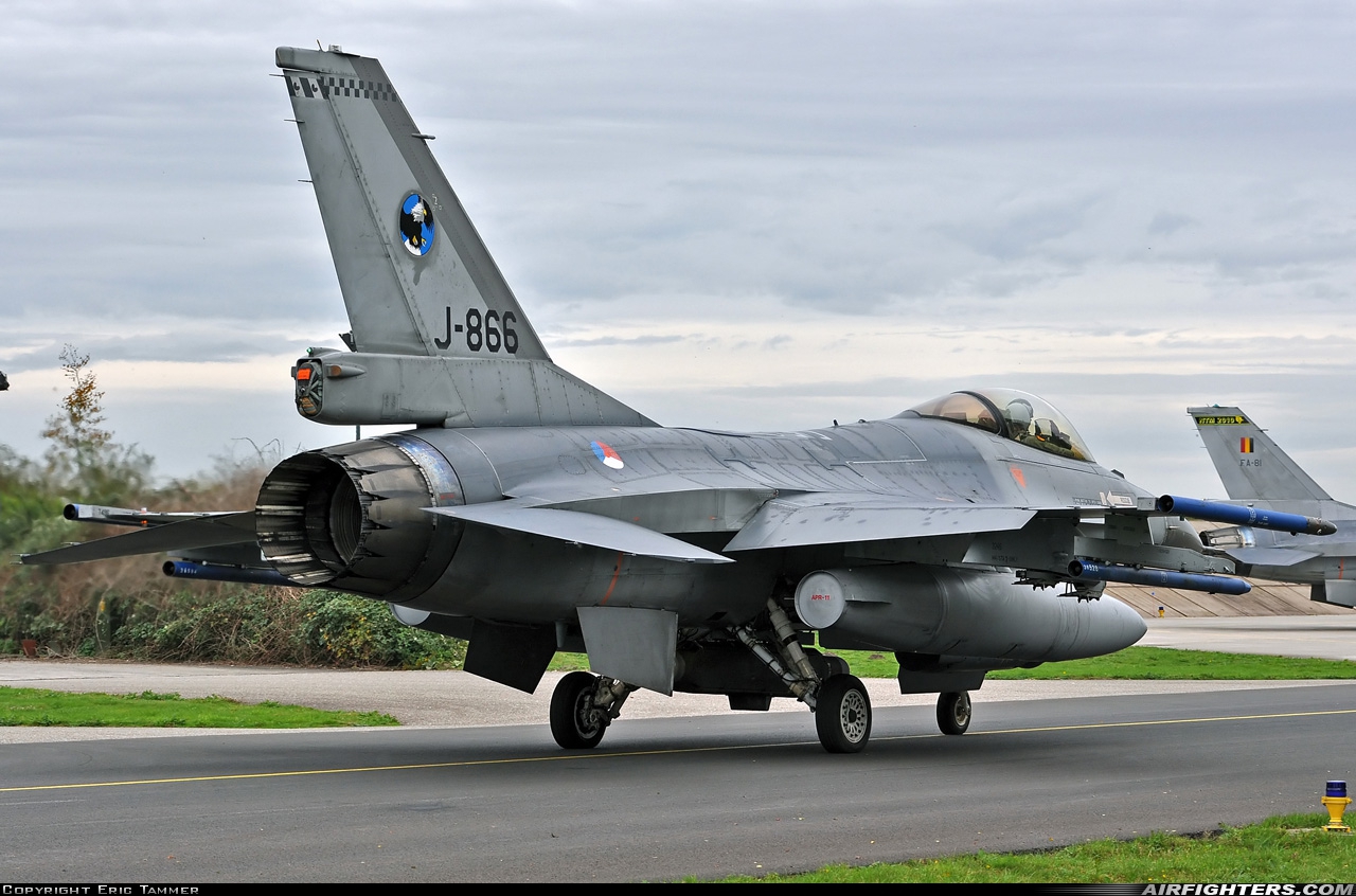 Netherlands - Air Force General Dynamics F-16AM Fighting Falcon J-866 at Uden - Volkel (UDE / EHVK), Netherlands