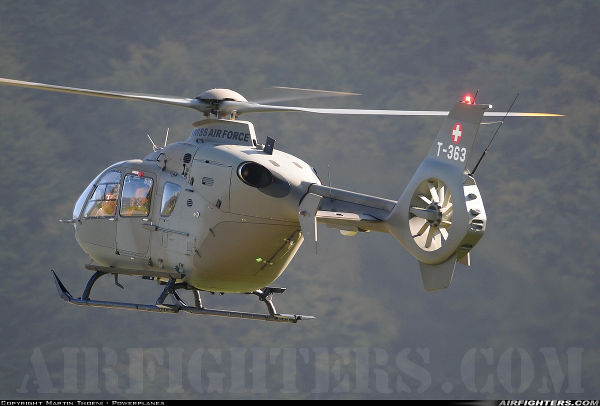 Switzerland - Air Force Eurocopter TH05 (EC-635P2+) T-363 at Meiringen (LSMM), Switzerland