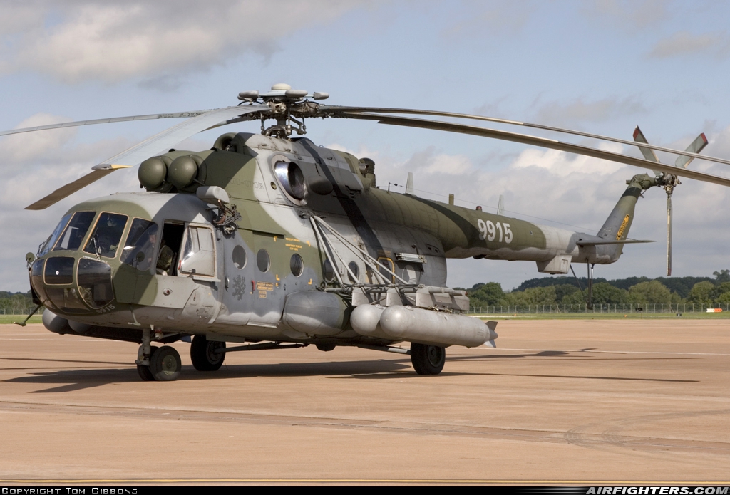 Czech Republic - Air Force Mil Mi-171Sh 9915 at Fairford (FFD / EGVA), UK