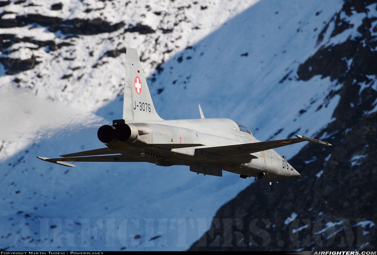 Switzerland - Air Force Northrop F-5E Tiger II J-3076 at Off-Airport - Axalp, Switzerland