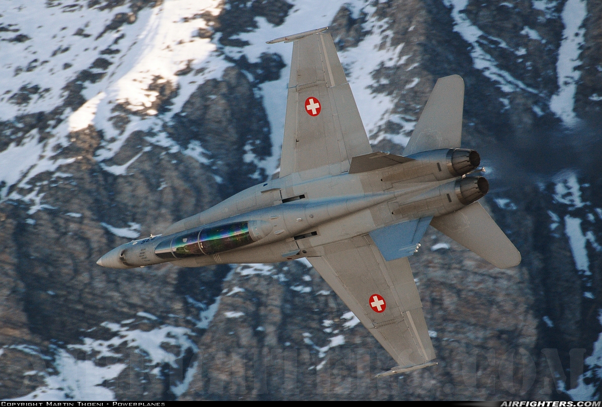 Switzerland - Air Force McDonnell Douglas F/A-18D Hornet J-5235 at Off-Airport - Axalp, Switzerland