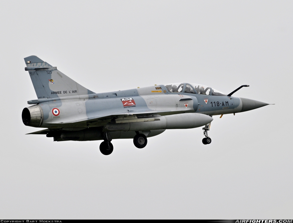 France - Air Force Dassault Mirage 2000B 525 at Uden - Volkel (UDE / EHVK), Netherlands