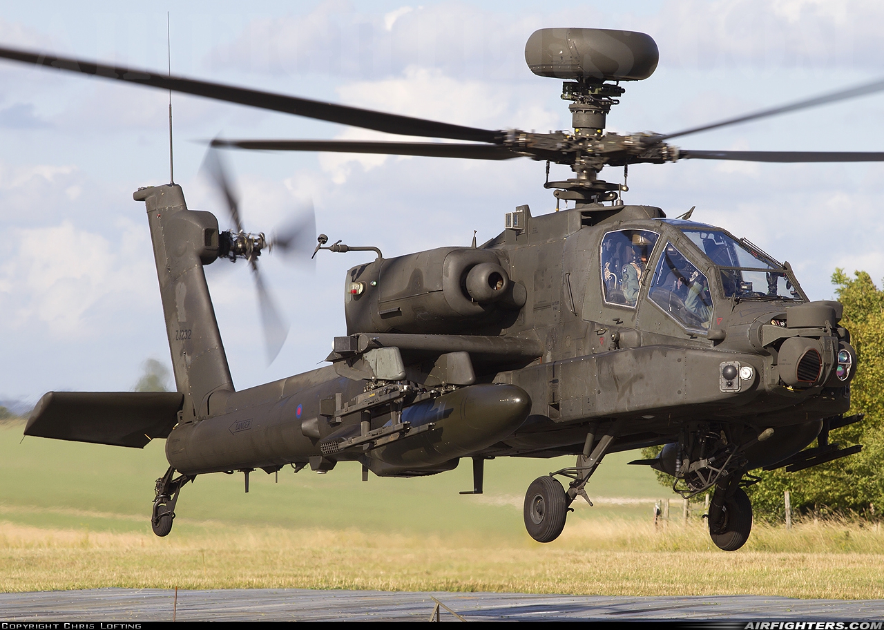 UK - Army Westland Apache AH1 (WAH-64D) ZJ232 at Netheravon (EGDN), UK