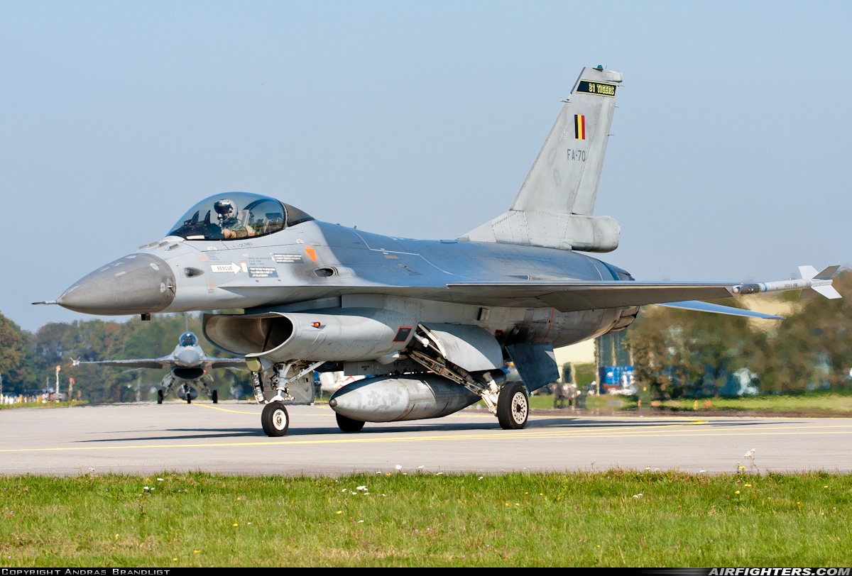 Belgium - Air Force General Dynamics F-16AM Fighting Falcon FA-70 at Uden - Volkel (UDE / EHVK), Netherlands