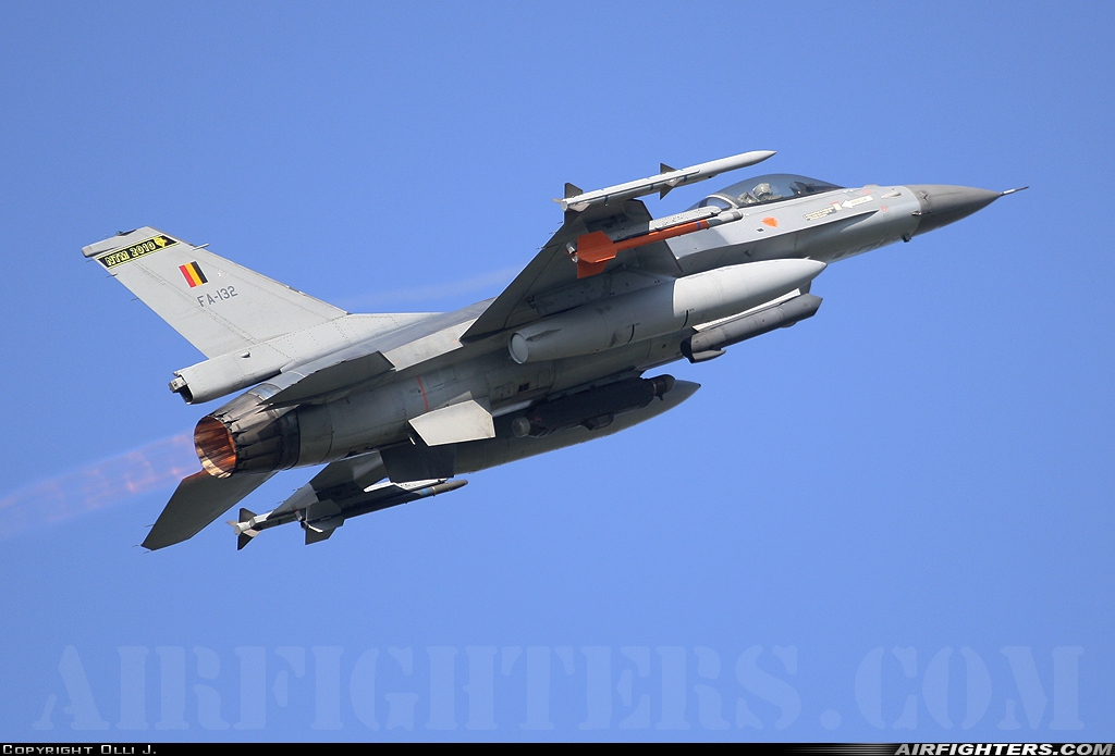 Belgium - Air Force General Dynamics F-16AM Fighting Falcon FA-132 at Uden - Volkel (UDE / EHVK), Netherlands