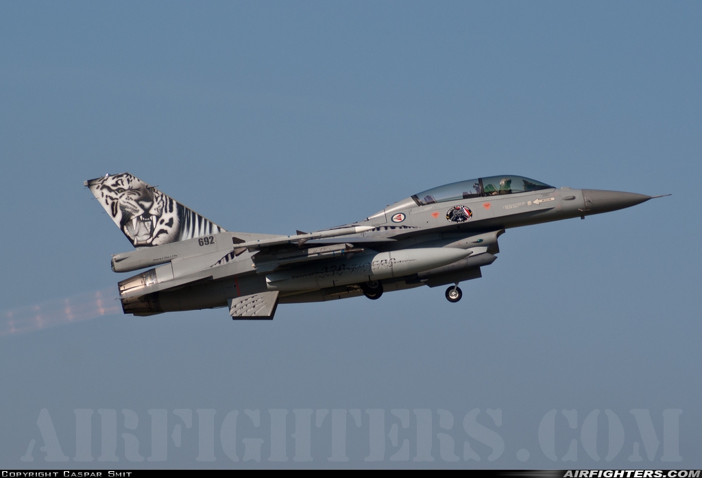 Norway - Air Force General Dynamics F-16BM Fighting Falcon 692 at Uden - Volkel (UDE / EHVK), Netherlands