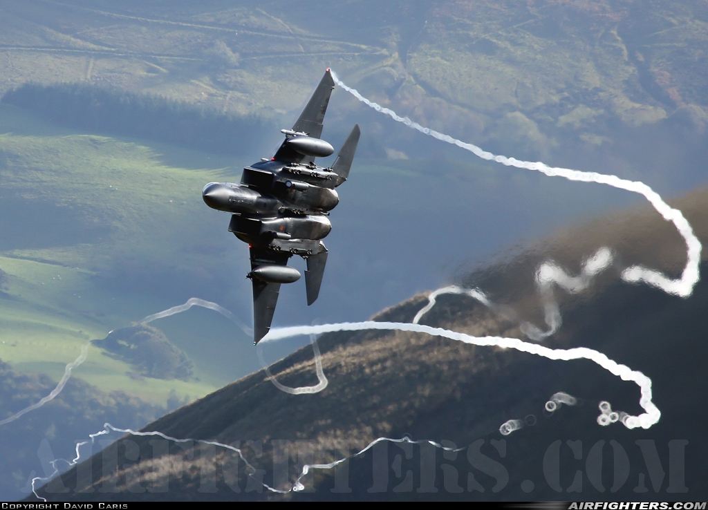 USA - Air Force McDonnell Douglas F-15E Strike Eagle 91-0301 at Off-Airport - Machynlleth Loop Area, UK