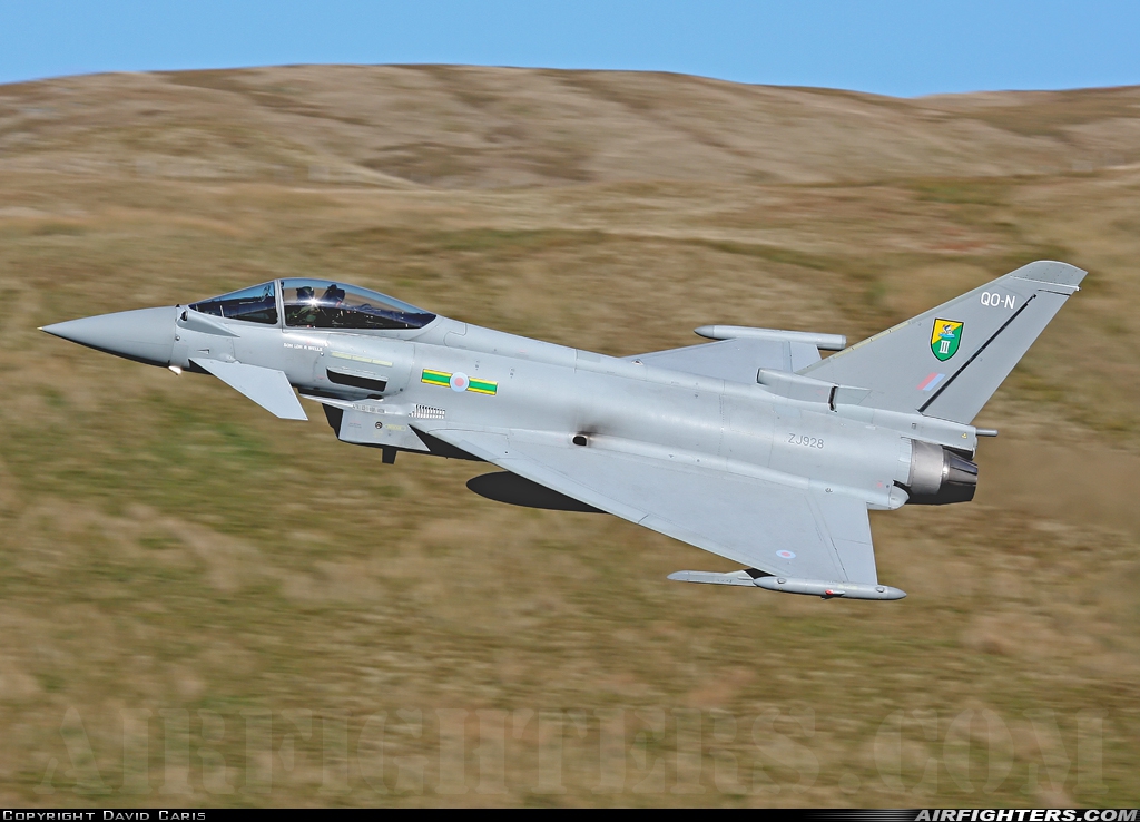 UK - Air Force Eurofighter Typhoon F2 ZJ928 at Off-Airport - Machynlleth Loop Area, UK