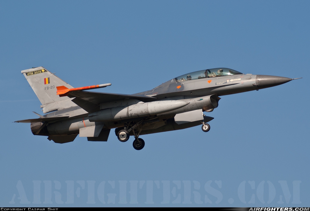 Belgium - Air Force General Dynamics F-16BM Fighting Falcon FB-20 at Uden - Volkel (UDE / EHVK), Netherlands