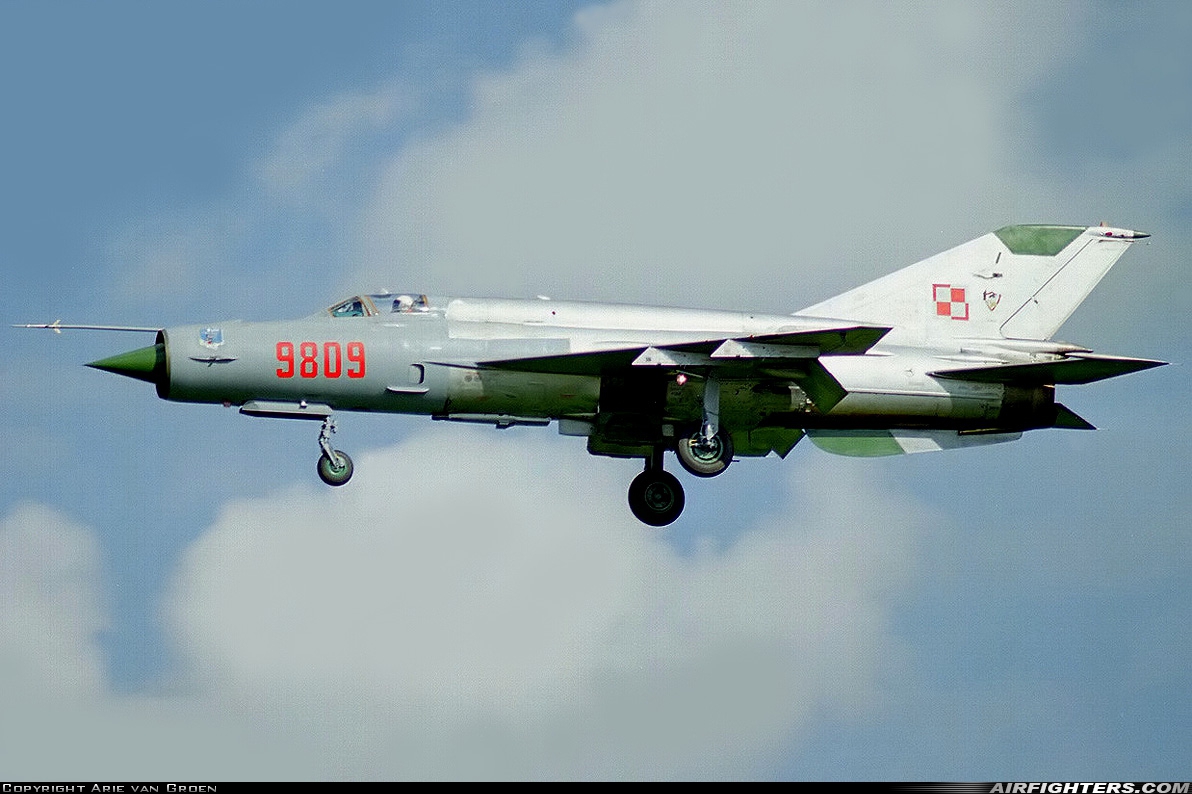 Poland - Air Force Mikoyan-Gurevich MiG-21bis 9809 at Leeuwarden (LWR / EHLW), Netherlands