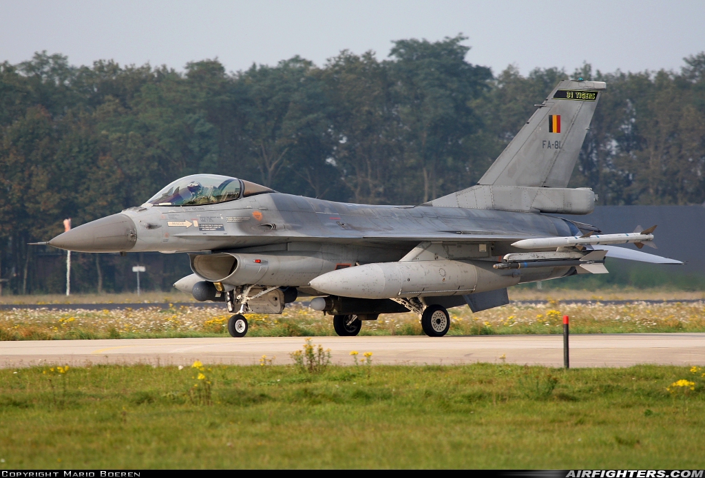 Belgium - Air Force General Dynamics F-16AM Fighting Falcon FA-81 at Uden - Volkel (UDE / EHVK), Netherlands