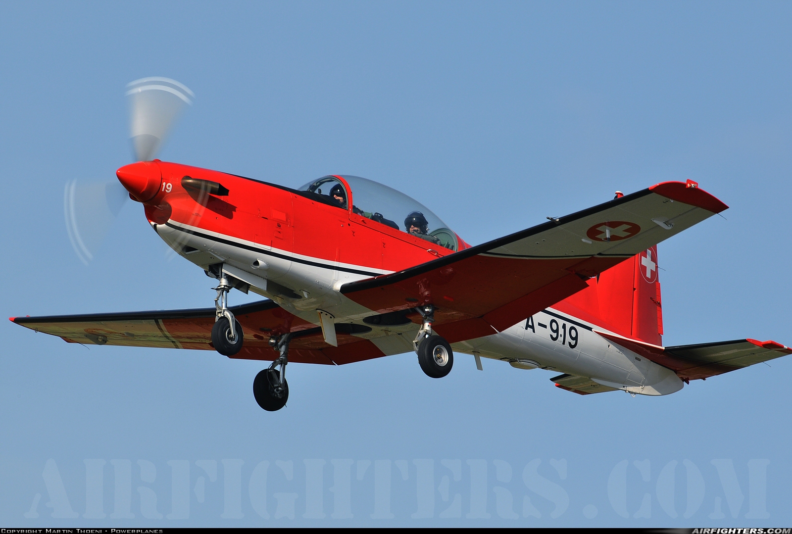 Switzerland - Air Force Pilatus NCPC-7 Turbo Trainer A-919 at Payerne (LSMP), Switzerland