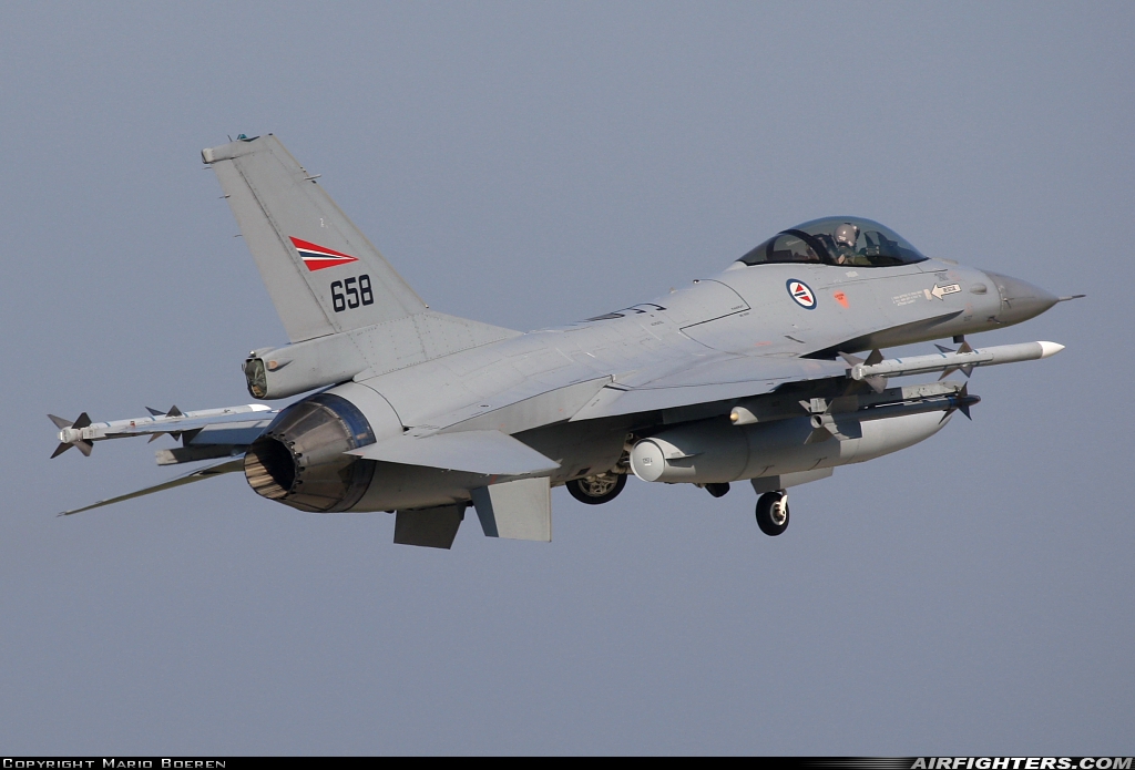 Norway - Air Force General Dynamics F-16AM Fighting Falcon 658 at Uden - Volkel (UDE / EHVK), Netherlands