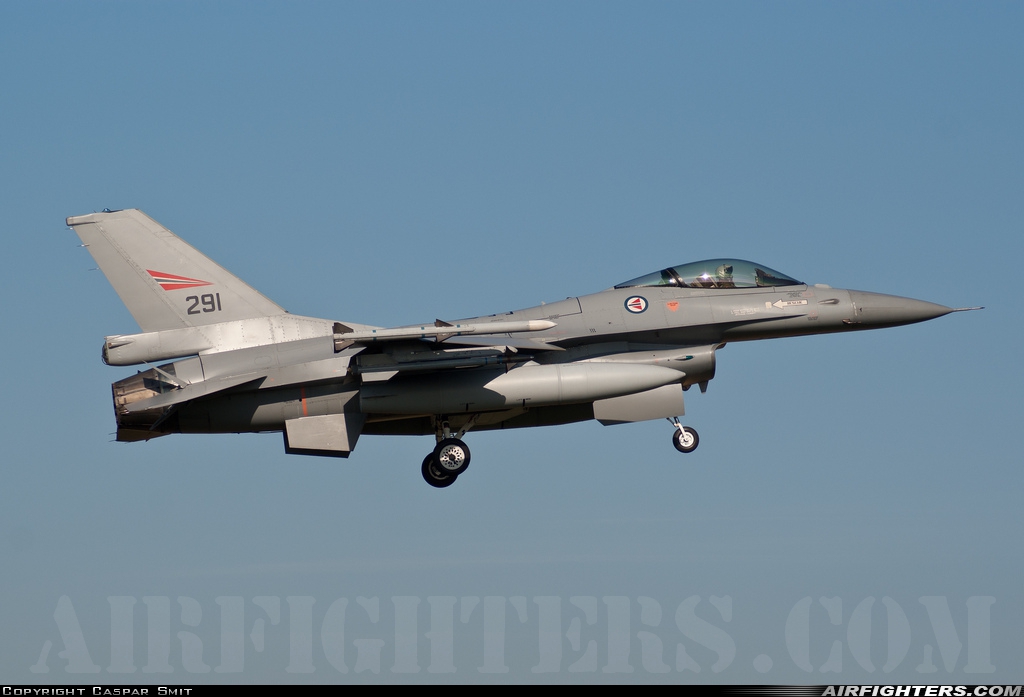 Norway - Air Force General Dynamics F-16AM Fighting Falcon 291 at Uden - Volkel (UDE / EHVK), Netherlands