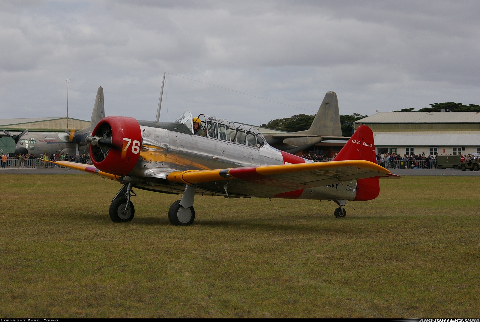 Private North American AT-6C Texan VH-NZH at Point Cook (YMPC), Australia