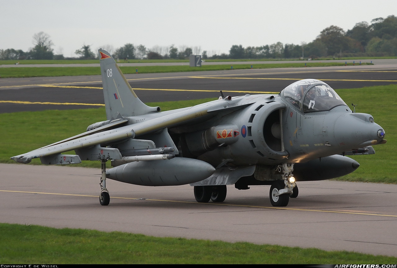 UK - Air Force British Aerospace Harrier GR.9 ZD327 at Cottesmore (Oakham) (OKH / EGXJ), UK