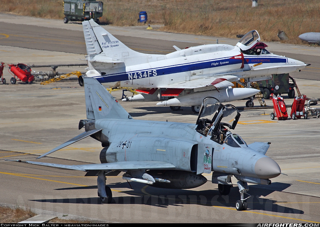 Germany - Air Force McDonnell Douglas F-4F Phantom II 38+01 at Decimomannu - (DCI / LIED), Italy